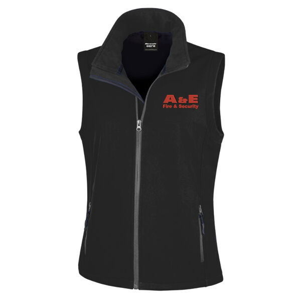 A&E Fire & Security - Result Core Ladies Printable Soft Shell Bodywarmer Thumbnail