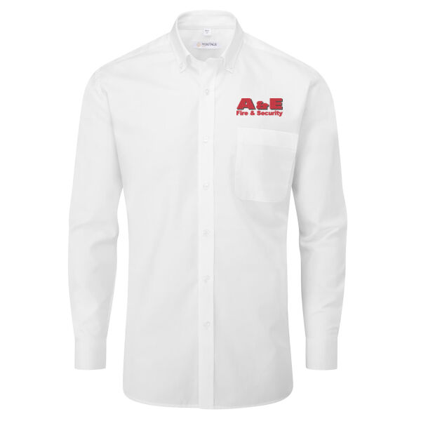 A&E Fire & Security - Disley Bruff Classic Fit Oxford Shirt - Long Sleeve Thumbnail