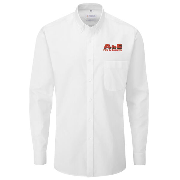 A&E Fire & Security - Disley Bray Slim Fit Oxford Shirt - Long Sleeve Thumbnail
