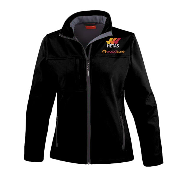 HETAS + Woodsure - Result Ladies Classic Soft Shell Jacket Thumbnail