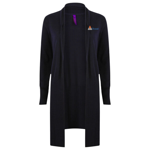 Roxel Office Ladies - Henbury Ladies Longline Open Cardigan Thumbnail