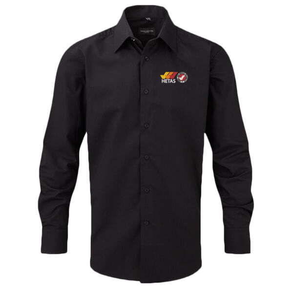 HETAS Biomass Maintenance - Russell Collection Long Sleeve Tailored Poplin Shirt Thumbnail