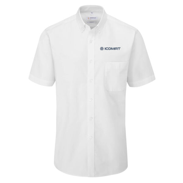 iCOMAT - Disley Bray Slim Fit Oxford Shirt - Short Sleeve Thumbnail