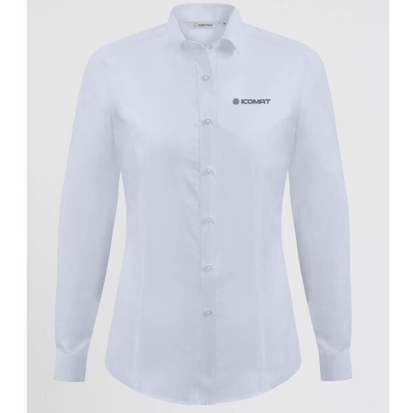 iCOMAT - Disley Megan Oxford Blouse - Long Sleeve Thumbnail