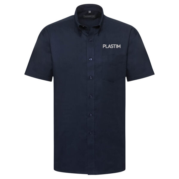 Plastim Sales - Russell Athletic Collection Short Sleeve Easy Care Oxford Shirt Thumbnail