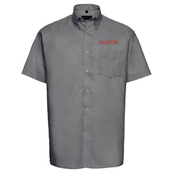 Plastim Sales - Russell Athletic Collection Short Sleeve Easy Care Oxford Shirt Thumbnail