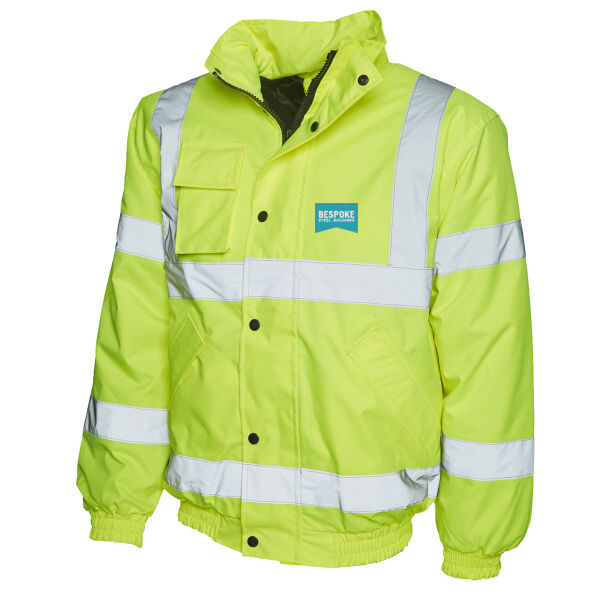 Bespoke Architectural  - Uneek Hi Vis Bomber Jacket Thumbnail