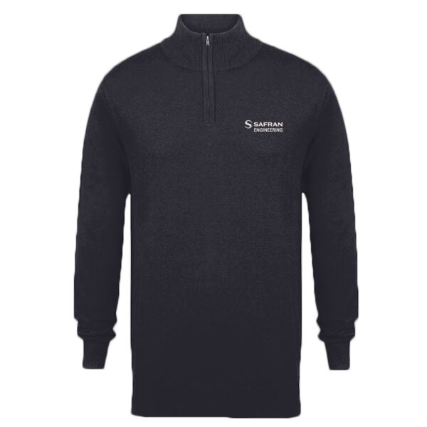 Office Uniform (SLS Engineering) - Henbury Zip Neck Sweater Thumbnail