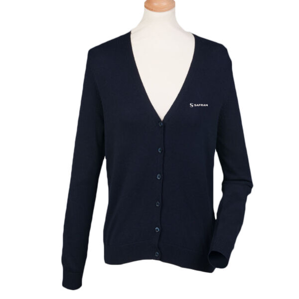 Office Uniform (SHE) - Henbury Ladies Lightweight V Neck Cardigan Thumbnail