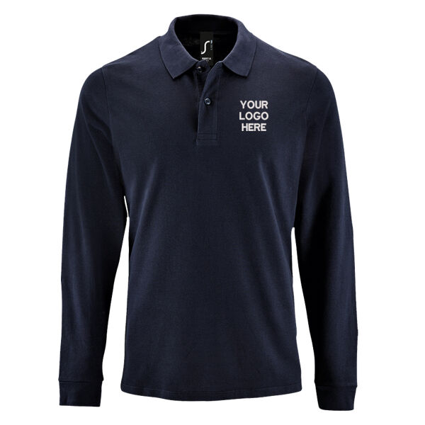 OSN Uniform - SOL'S Perfect Long Sleeve Piqué Polo Shirt - Choose Your Logo Thumbnail