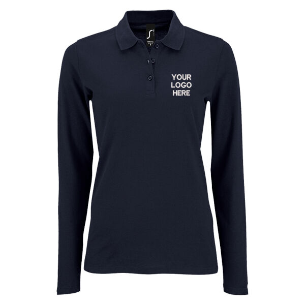 OSN Uniform - SOL'S Ladies Perfect Long Sleeve Piqué Polo Shirt Thumbnail