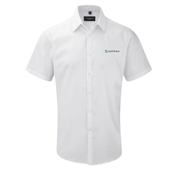 Office Uniform (SLSS) - Russell Athletic Collection Short Sleeve Herringbone Shirt Thumbnail