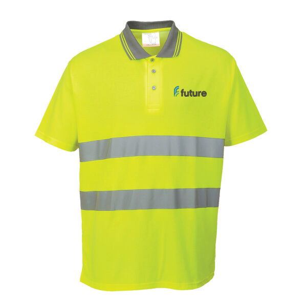 Future Advanced Manufacture - Portwest Hi-Vis Cotton Comfort Polo Shirt S/S Thumbnail