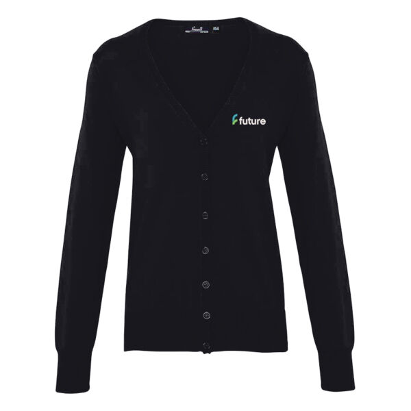 Future Advanced Manufacture - Premier Ladies Cotton Acrylic V Neck Cardigan Thumbnail