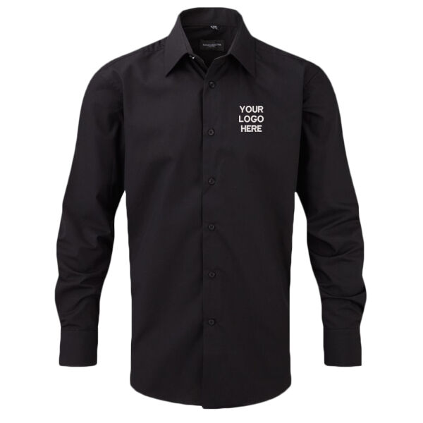 HETAS Uniform - Russell Collection Long Sleeve Tailored Poplin Shirt Thumbnail