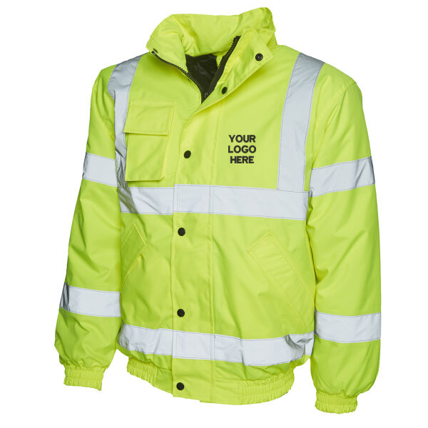 HETAS Uniform - Uneek Hi Vis Bomber Jacket Thumbnail