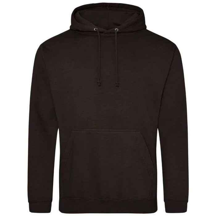 Black pullover hooded sweatshirt